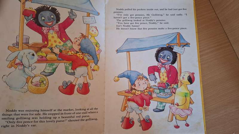 Noddy Goes to Market - Enid Blyton Picture Book  (Hardcover)