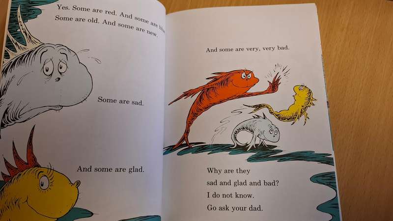 Dr. Seuss - One Fish Two Fish Red Fish Blue Fish  (Paperback)