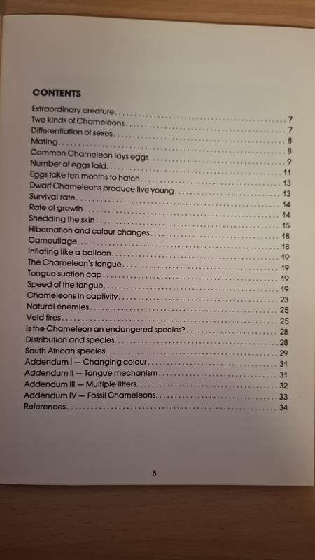 The Life of The Chameleon by Vincent A. Wager (A Wildlife Handbook)