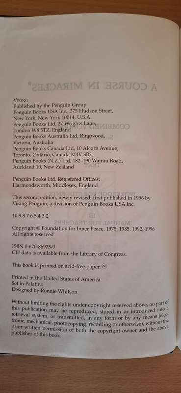 A Course in Miracles - Text,  Workbook for Students, Manual for Teachers  (Hardcover)