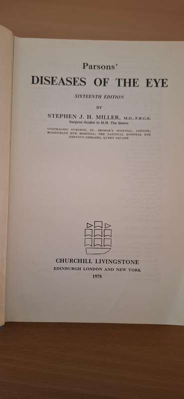 Parsons` Diseases of The Eye : Stephen J.H. Miller (Hardcover)