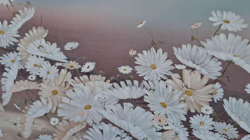 Tim Cooke Floral - 140cm x 100cm