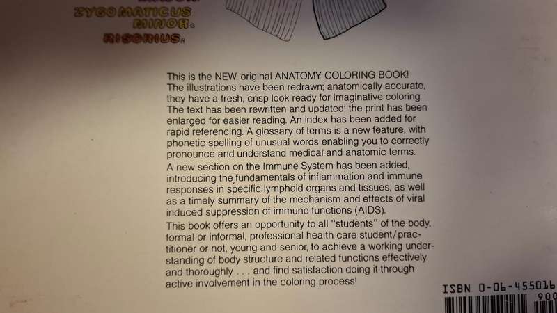 The Anatomy Coloring Book : Wynn Kapit/Lawrence M. Elson  (Paperback)