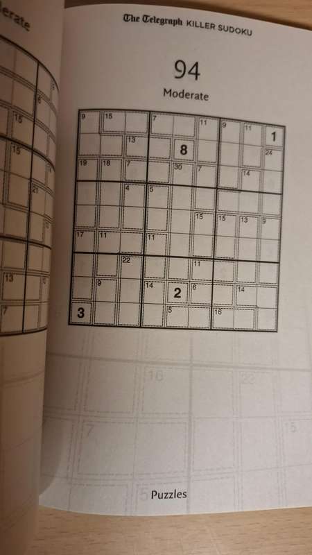 The Telegraph - Killer Sudoku  (200 fiendish puzzles - the next level of Sudoku)  Paperback
