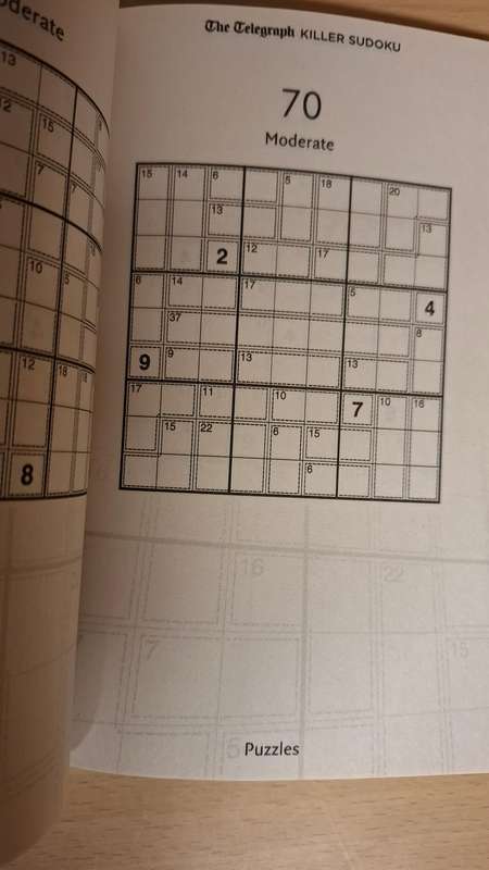 The Telegraph - Killer Sudoku  (200 fiendish puzzles - the next level of Sudoku)  Paperback
