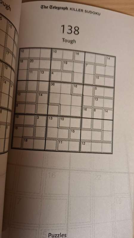 The Telegraph - Killer Sudoku  (200 fiendish puzzles - the next level of Sudoku)  Paperback