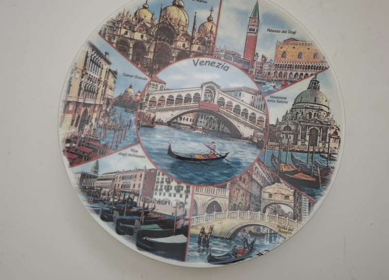 Souvenir Wall Plate - Venezia - 27cm