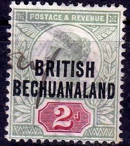 Great Britain,Bechuanaland,Scott#34,1891/94,VFU