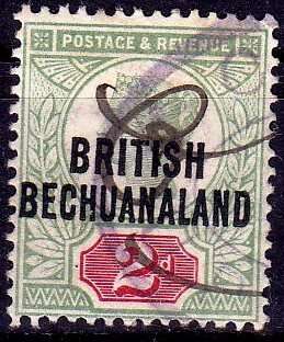 Great Britain,Bechuanaland,Scott#34,1891/94,VFU
