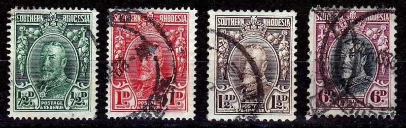 Zimbabwe (Southern Rhodesia),Scott #16,17,18,22,1931/37,FU,KGV