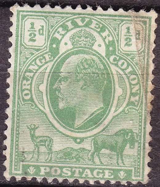 South Africa, ORC, Scott #61,1903/04,VFU,crease,CV$10.00