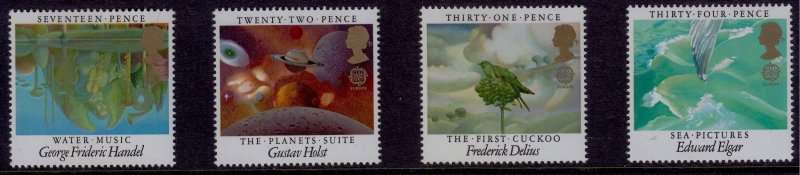 Great Britain, Scott #1103,06,1985,MNH,QEII,CV$4.00