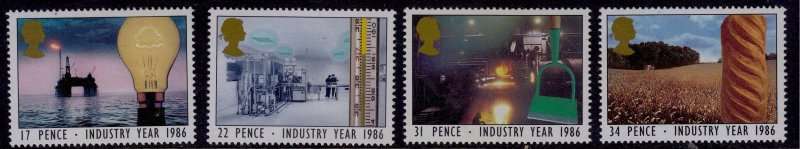 England, Scott #1129,32,1985,MNH,QEII,CV$3.00