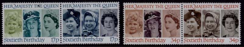 England, Scott #1137,40,1986,MNH,QEII,Pairs,CV$3.50
