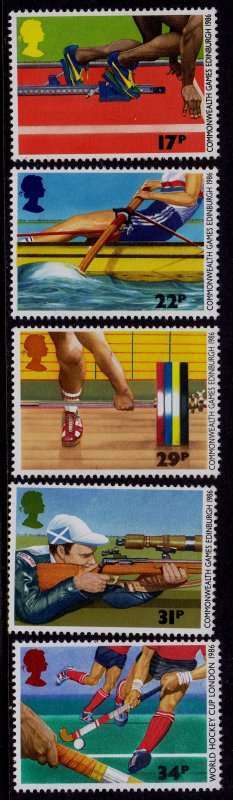 Great Britain, Scott #1149,53,1986,MNH,QEII,CV$4.00