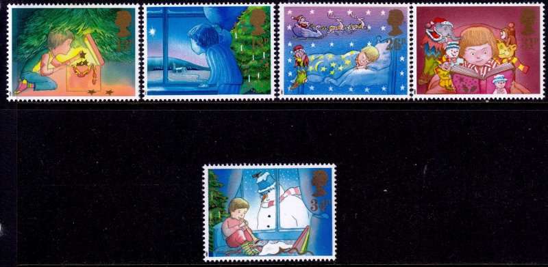 England, Scott #1196/1200,1987,MNH,QEII,CV$3.50