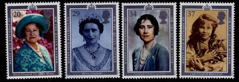 Great Britain,Scott#1327/30,1990,MNH,QEII,CV$5.00
