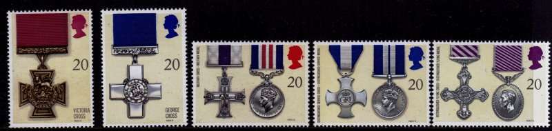 England, Scott #1331/5,1990,MNH,QEII,CV$3.00