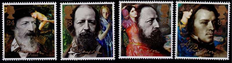 England, Scott #1441/44,1992,MNH,QEII,CV$3.50