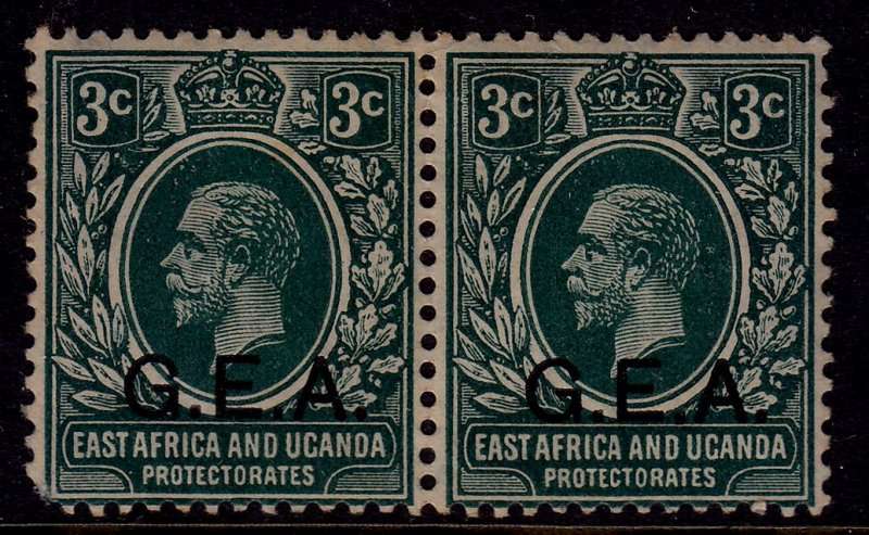 Great Britain,GEA Occupation (Tanganyika), Scott #N107,1917,MNH,Pair