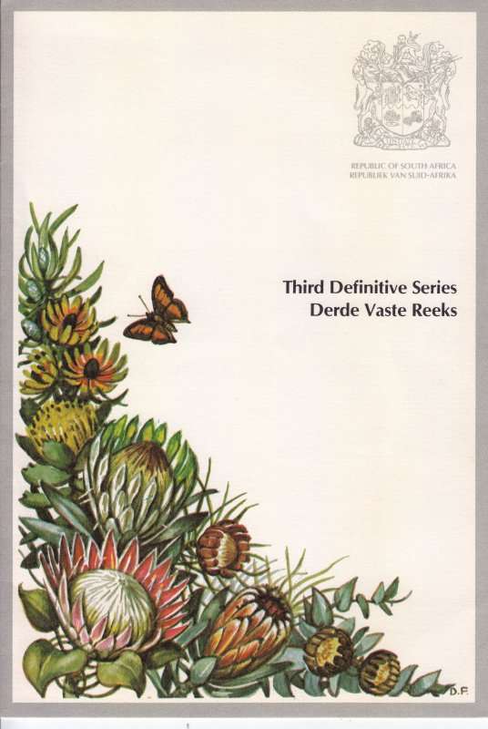 South Africa,Third Definitive Series, First day booklet,1977