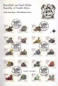 South Africa,Fifth Definitive Series, First day booklet,1988