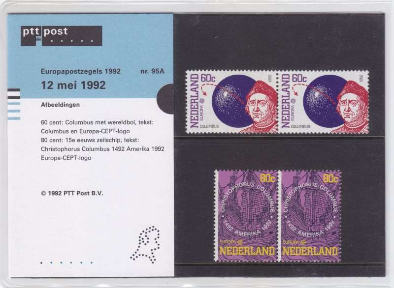 Netherlands, Scott #810/1,1992,MNH,Presentation Pack,CV$3.00