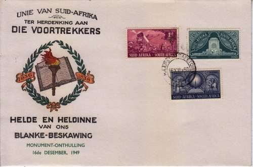 Union,1950,FDC,In commemoration of the Voortrekkers