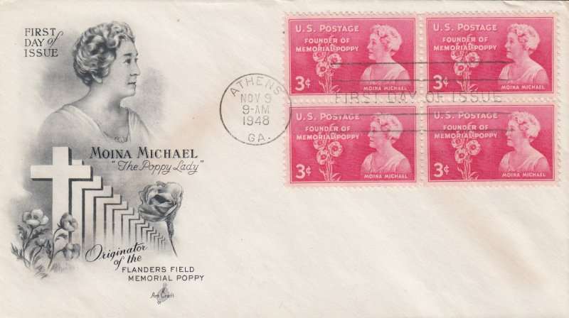 US, Scott #977,1948,FDC,Size 16.6cmX9.4cm