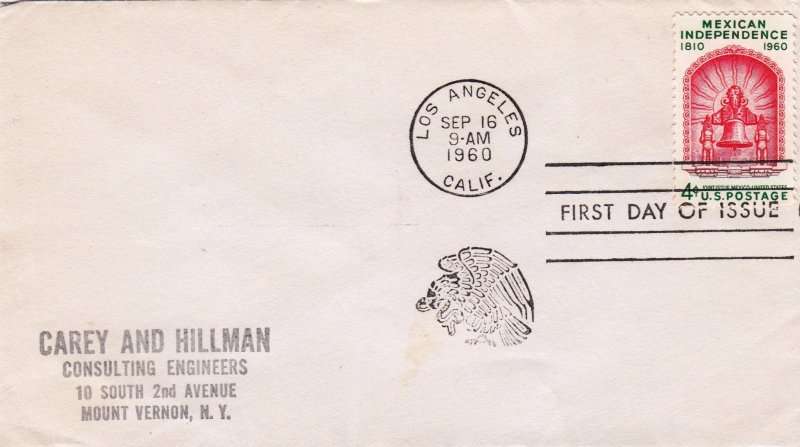 US, Scott #1157,1960,FDC,Size 16.6cmX9.4cm