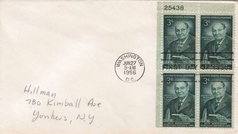 US,Scott#1080,1956,FDC,Size 16.6cmX9.4cm $2.50