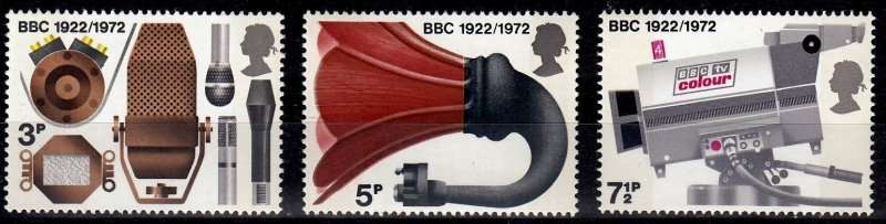 England, Scott #676,678,1972,MNH,QEII