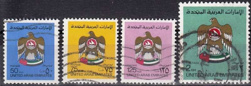 United Arab Emirates, Scott #146a,147,150,152,1982,VFU,CV$5.50