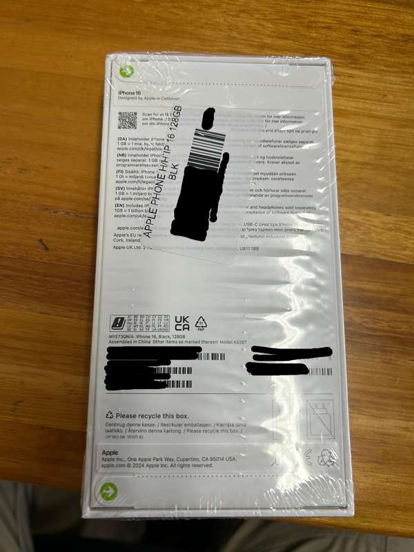 Iphone 16 128Gb (Black)
