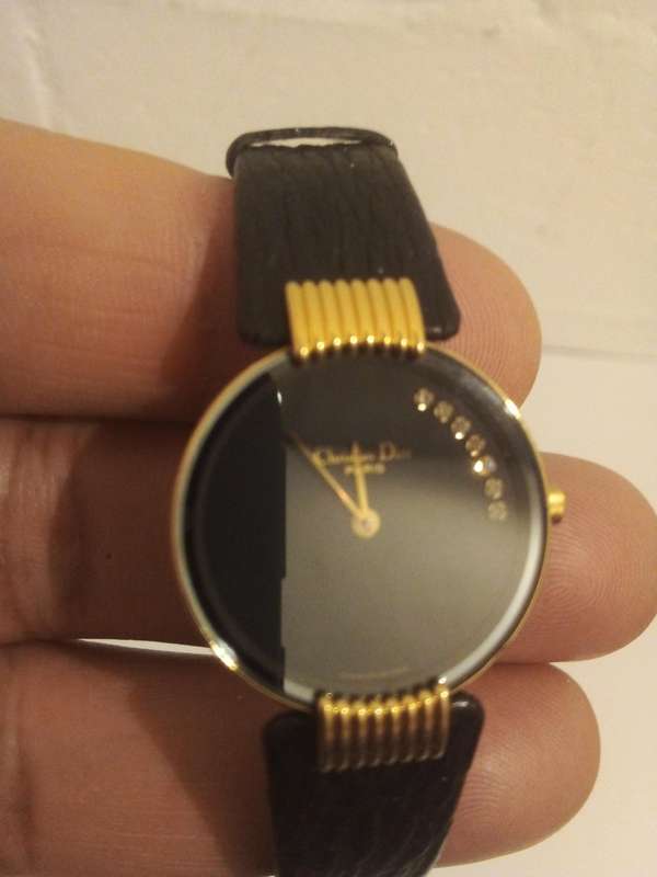 Christian Dior Black Moon 7p diamond watch