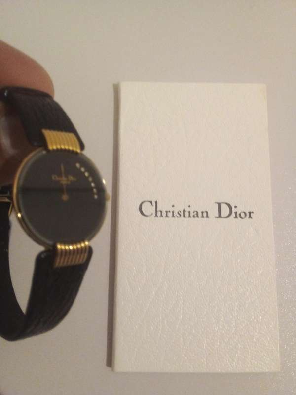 Christian Dior Black Moon 7p diamond watch