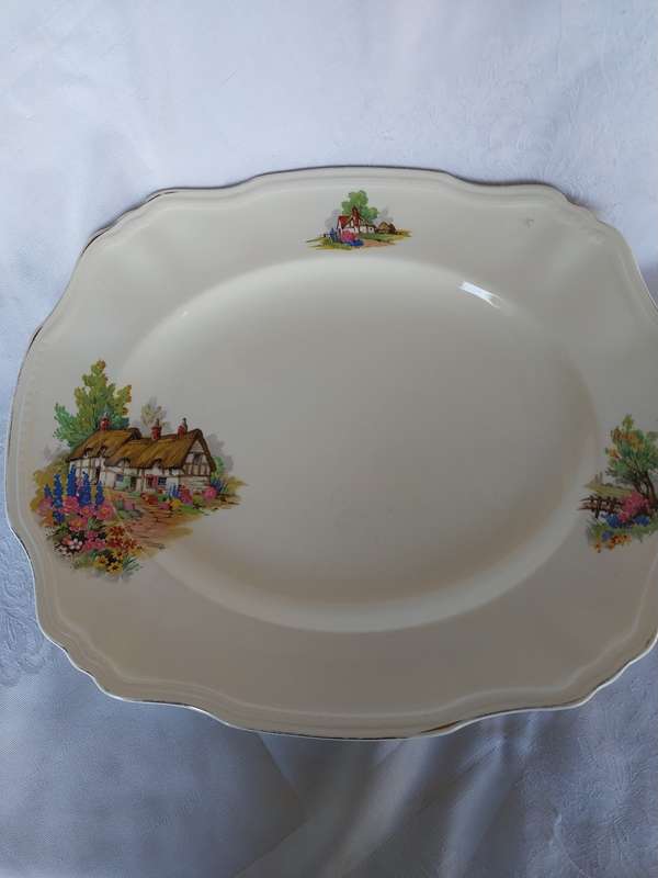 Vintage Alfred meakin procelain serving platter