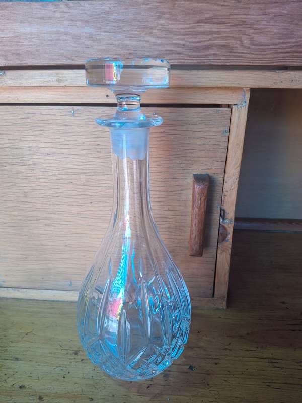 Rock crystal decanter