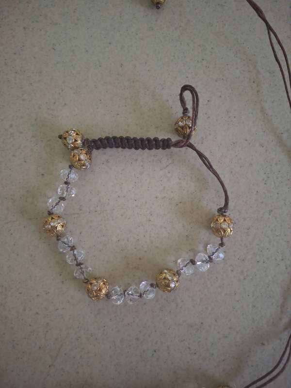 Costume crystal style necklace and bangle set