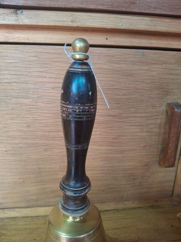 Vintage brass school bell