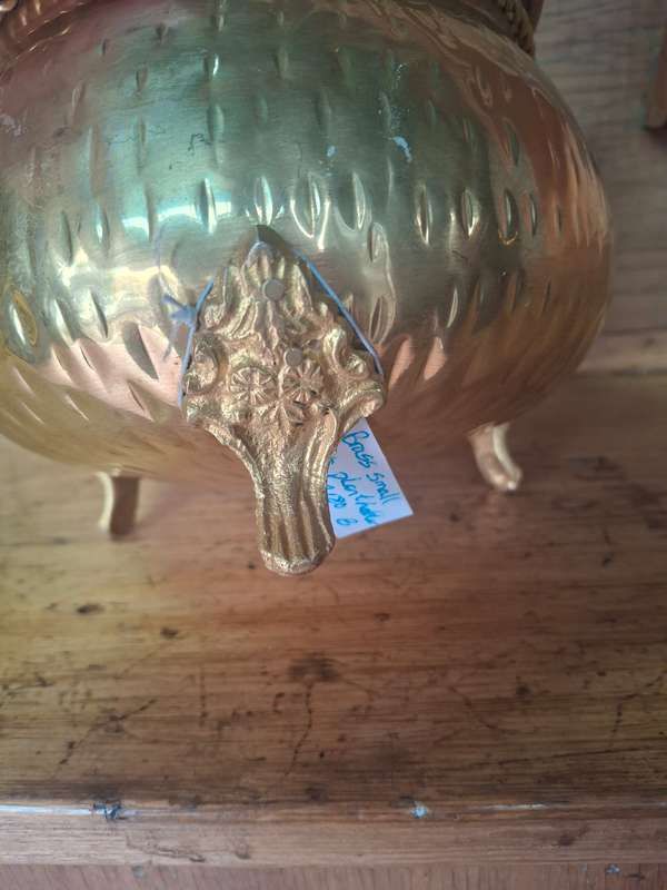 Brass pot plant holder