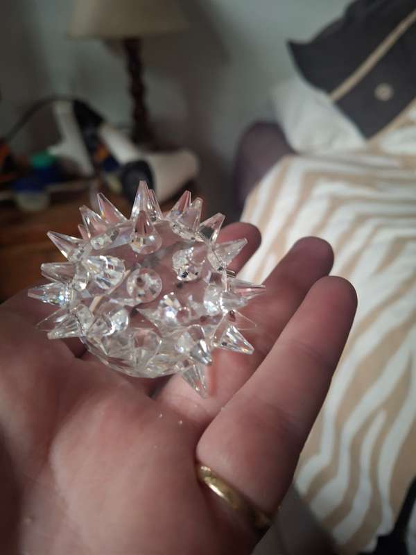 Very nice swarovski crystal heghog