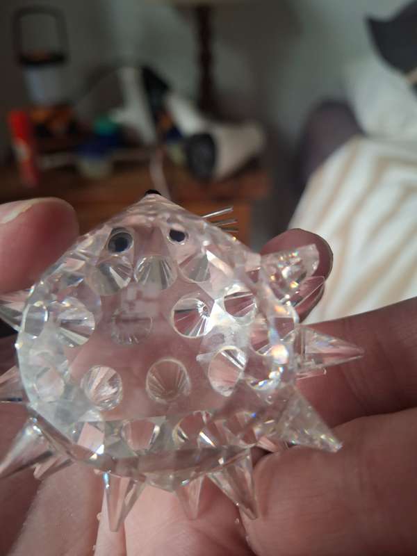 Very nice swarovski crystal heghog