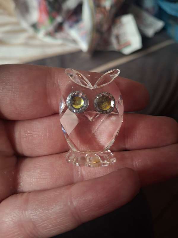 Small swarovski crystal owl