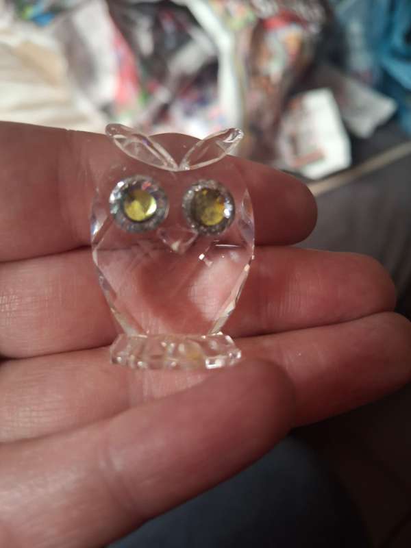 Small swarovski crystal owl