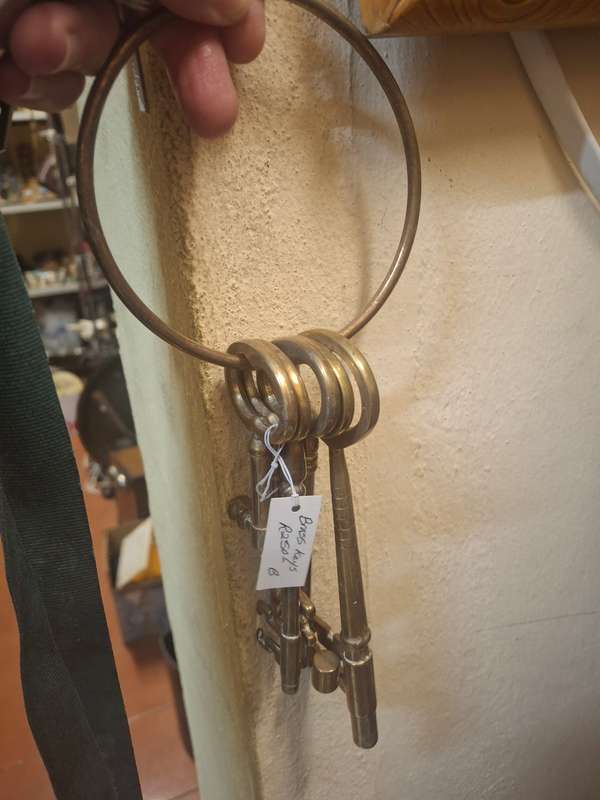 Brass set of display keys