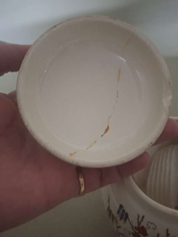 Vintage sadler floarl ginger jar and lid