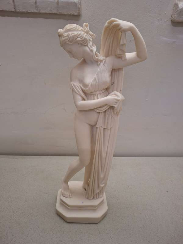 Stunning vintage resin lady figurine