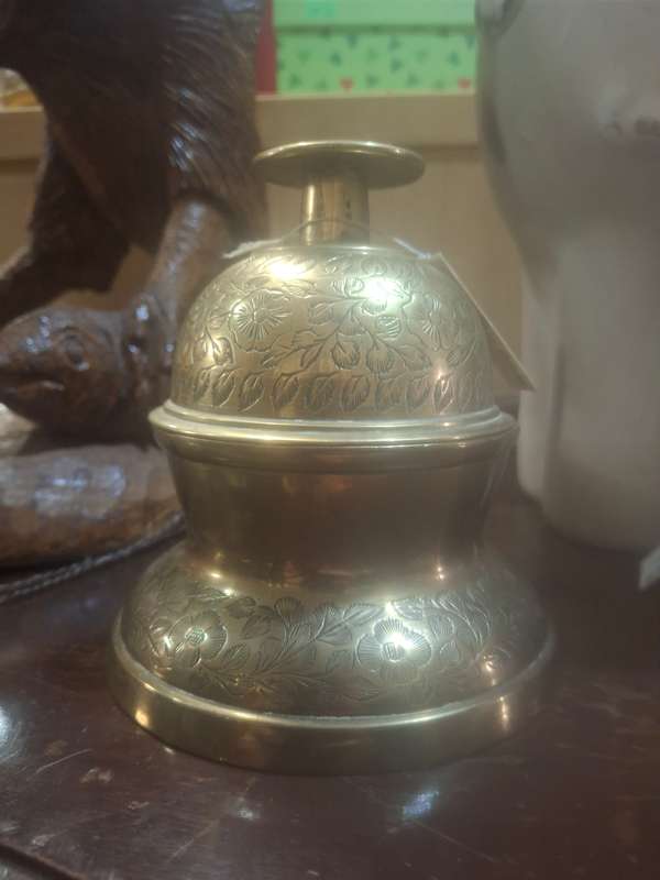 Large brass dome bell