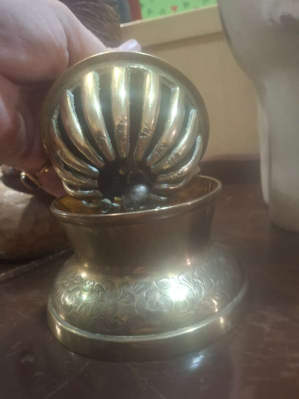 Large brass dome bell
